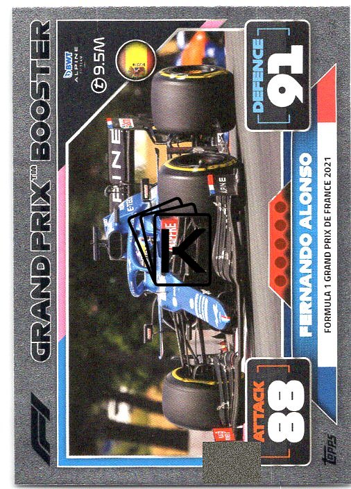 Topps Formule Turbo Attax F Grand Prix Booster Cards