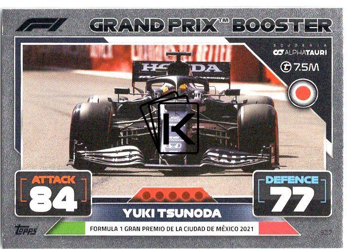 Topps Formule Turbo Attax F Grand Prix Booster Cards Yuki