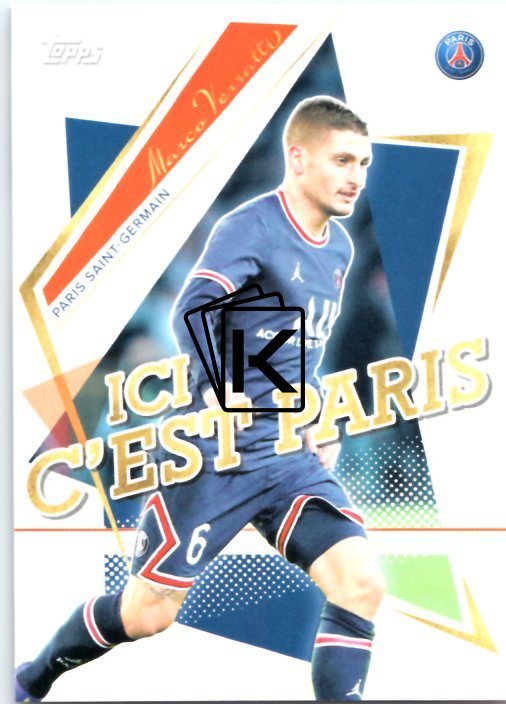 Fotbalová kartička Topps 2021 22 PSG Team Set Ici Cest Paris 45 Marco