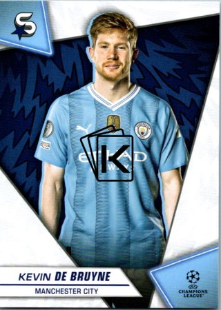 Fotbalová kartička 2023-24 Topps Superstars UEFA Club Competitions 88 Kevin De Bruyne (Manchester City)