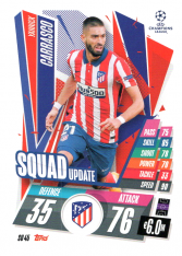fotbalová kartička 2020-21 Topps Match Attax Champions League Extra Squad Update SU45 Yannick Carrasco Atlético de Madrid