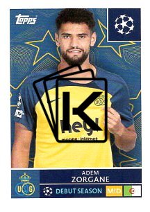 2025-26 Topps Champions League  Union SG 456 Adem Zorgane