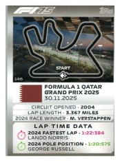 2025 Topps Turbo Attax F1 Track Profiles   146 Lusail International Circuit