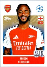 2024-25 Topps Champions League 51 Raheem Sterling (Arsenal)