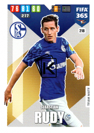 Fotbalová kartička Panini Adrenalyn XL FIFA 365 - 2020 Team Mate 218 Sebastian Rudy Schalke 04