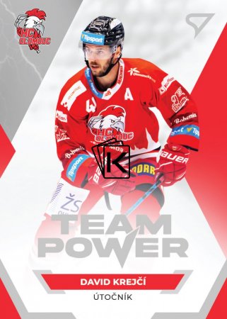 hokejová kartička 2021-22 SportZoo Tipsport Extraliga Team Power TP-24 David Krejčí HC Olomouc