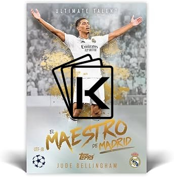 fotbalová kartička 2024-25 Topps Match Attax UEFA Club Competitions Ultimate Talent UTF-JB Jude Bellingham El Maestro (Real Madrid CF)