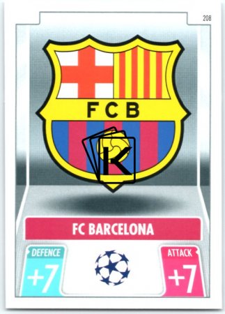 fotbalová kartička 2021-22 Topps Match Attax UEFA Champions 208 FC Barcelona Logo
