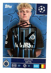 2025-26 Topps Champions League  Club Brugge 485 Joaquin Seys