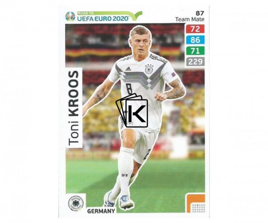Fotbalová kartička Panini Road To Euro 2020 – Team Mate - Toni Kroos - 87
