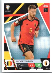 fotbalová karta Topps Match Attax EURO 2024 BEL4 Jan Vertonghen (Belgium)