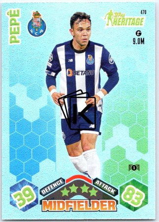 Fotbalová kartička 2023-24 Topps Match Attax UEFA Club Competitions Heritage 470 Pepê FC Porto