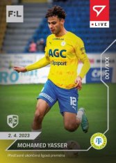 fotbalová kartička 2022-23 SportZoo Fortuna Liga Live L-088 Mohamed Yasser FK Teplice RC /42