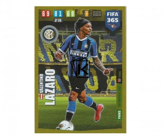 Fotbalová kartička Panini FIFA 365 – 2020 FANS Wonder Kid 231 Valentino Lazaro