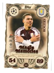 fotbalová kartička 2025-26 Topps Match Attax UCC Magic Memories (Rainbow Plus Foil) 427 Morgan Rogers (Aston Villa)