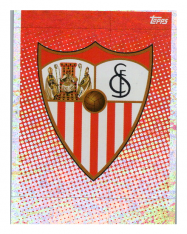 2020-21 Topps Champions League samolepka SEV1 Logo Sevilla FC