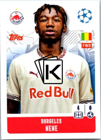 2024-25 Topps Champions League 453 Dorgeles Nene (FC Salzburg)