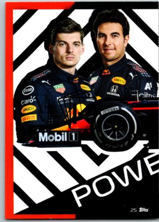 2021 Topps Formule 1 Turbo Attax 25 Power Action Car Red Bull Racing
