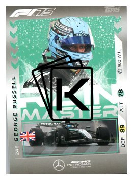 2025 Topps Turbo Attax F1 Mercedes AMG Rainmaster HP 246 George Russell