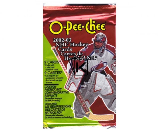 2002-03 Topps O-Pee-Chee Hockey Balíček