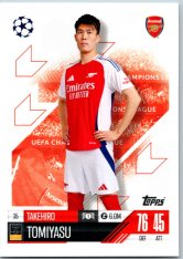 fotbalová kartička 2024-25 Topps Match Attax UEFA Club Competitions  35 Takehiro Tomiyasu (Arsenal)