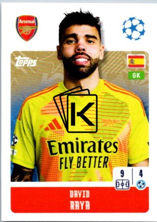 2024-25 Topps Champions League 42 David Raya (Arsenal)