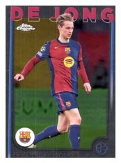 fotbalová kartička 2024-25 Topps Chrome 172 Frenkie de Jong, FC Barcelona