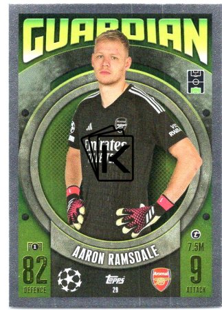 Fotbalová kartička 2023-24 Topps Match Attax UEFA Club Competitions 29 Aaron Ramsdale Arsenal