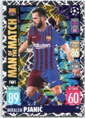 fotbalová kartička 2021-22 Topps Match Attax UEFA Champions Man of The Match 400 Miralem Pjanić FC Barcelona