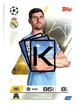 fotbalová kartička 2025-26 Topps Match Attax UCC 119 Thibaut Courtois (Real Madrid CF)