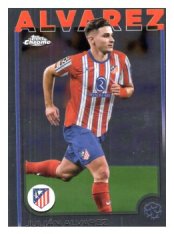 fotbalová kartička 2024-25 Topps Chrome 171 Julián Alvarez, Atlético de Madrid