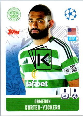 2024-25 Topps Champions League 141 Cameron Carter-Vickers (Celtic FC)