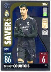 fotbalová kartička 2021-22 Topps Match Attax UEFA Champions Super Saver 227 Thibaut Courtois Real Madrid CF