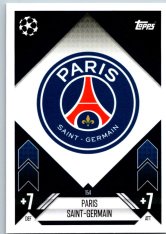 fotbalová kartička 2024-25 Topps Match Attax UEFA Club Competitions  154 Team Badge (Paris Saint-Germain)