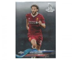 Fotbalová kartička Topps Chrome 2017-18 Champions League 19 Adam Lallana – Liverpool FC