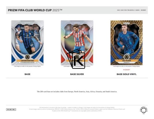 2025 Panini Prizm FIFA World Club Cup Mega Box