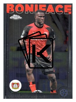 fotbalová kartička 2024-25 Topps Chrome UCC 54 Victor Boniface, Bayer 04 Leverkusen