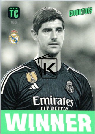 fotbalová karta Panini Top Class  185  Thibaut Courtois (Real Madrid CF)