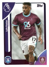 fotbalová kartička 2025-26 Topps  Premier League 318 Lyle Foster (Burnley)
