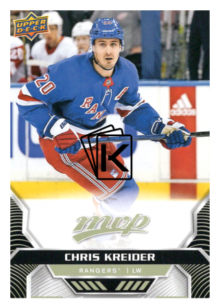 2020-21 UD MVP 152 Chris Kreider - New York Rangers