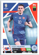 fotbalová karta Topps Match Attax EURO 2024 SVK17 Róbert Polievka (Slovakia)