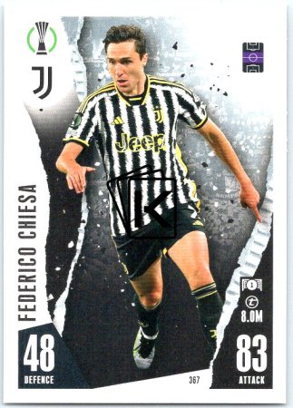 Fotbalová kartička 2023-24 Topps Match Attax UEFA Club Competitions 367 Federico Chiesa Juventus