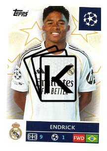 2025-26 Topps Champions League Real Madrid C.F. 395 Endrick