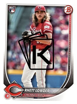Baseballová karta 2025 Bowman 6 Rhett Lowder, Cincinnati Reds RC