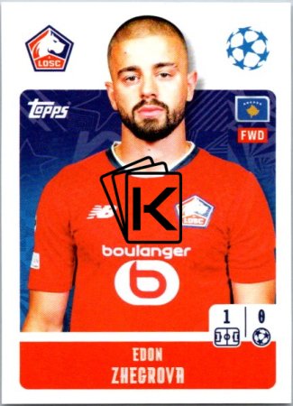 2024-25 Topps Champions League 488 Edon Zhegrova (LOSC Lille)