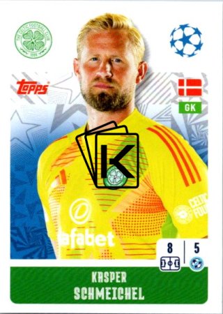 2024-25 Topps Champions League 138 Kasper Schmeichel (Celtic FC)