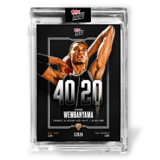 2023-24 Topps Now VW-5 Victor Wembanyama 40 Points 20 Rebounds San Antonio Spurs