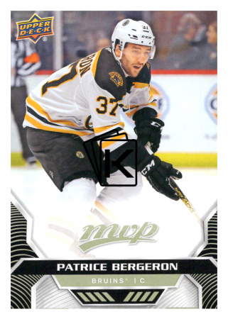 2020-21 UD MVP 145 Patrice Bergeron - Boston Bruins