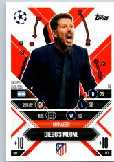 Fotbalová kartička 2024-25 Topps Match Attax EXTRA UEFA Club Competitions Manager Career 116.  Diego Simeone (Atlético de Madrid)
