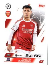 fotbalová kartička 2025-26 Topps Match Attax UCC 36 Martín Zubimendi (Arsenal)